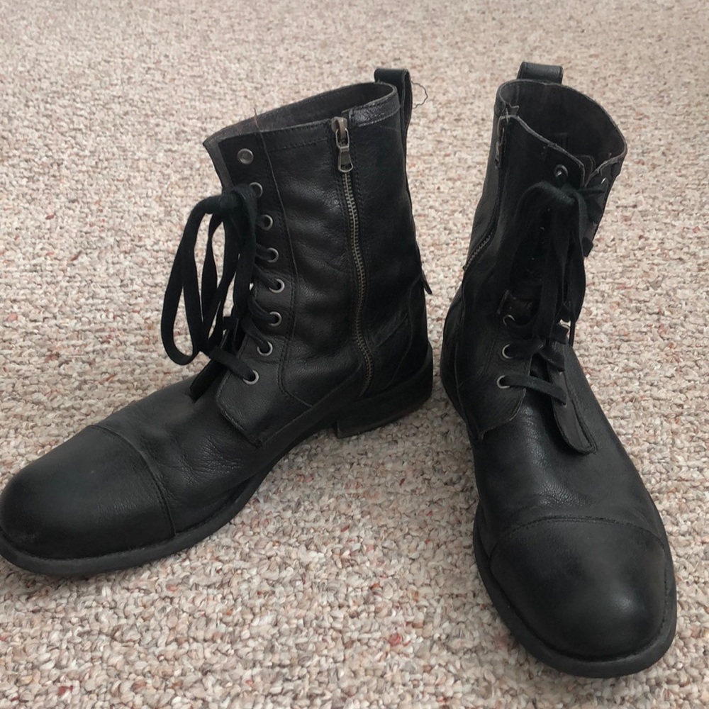 John Varvatos black boots